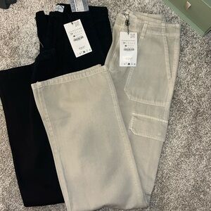 Zara cargo pants (set of 2)